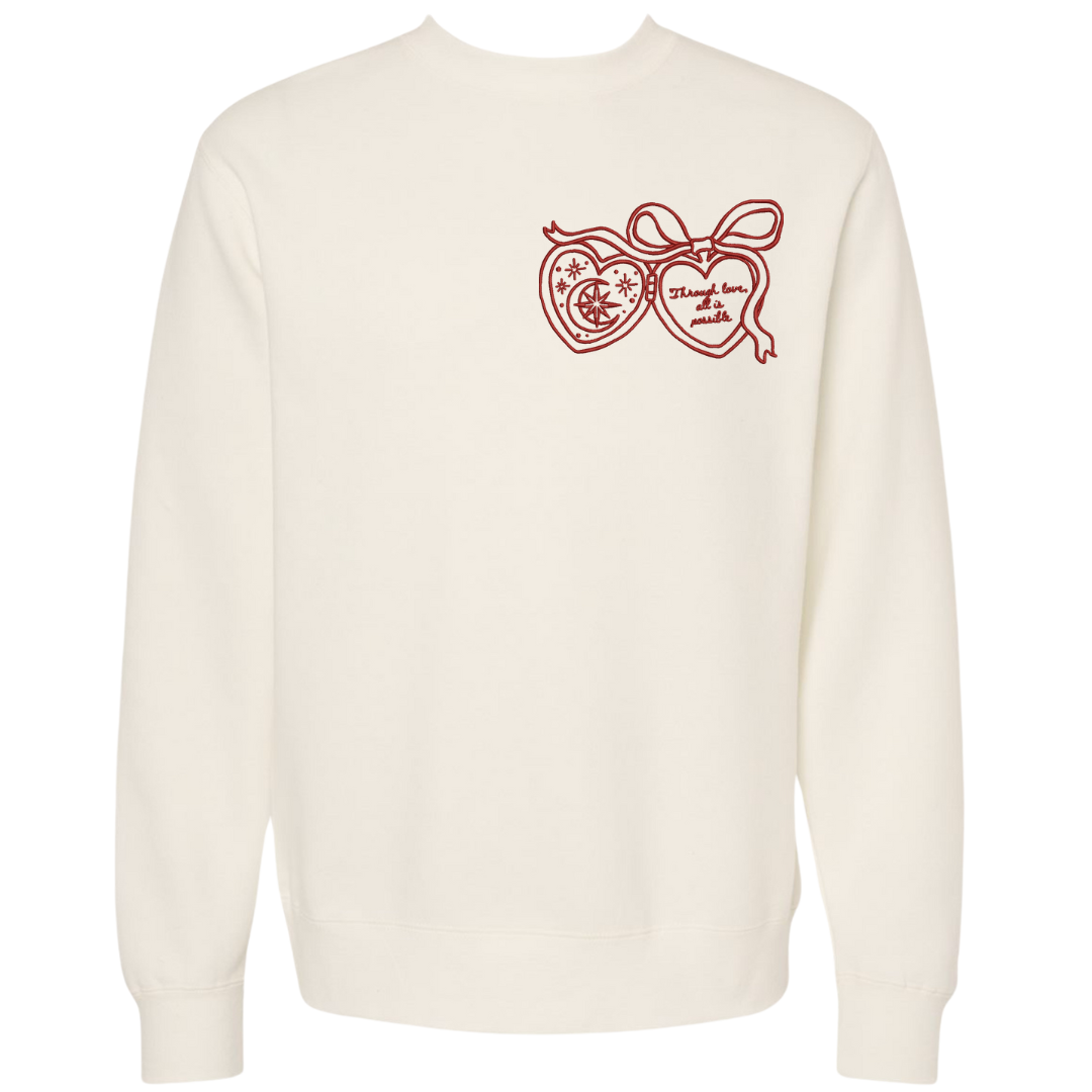 Love is Possible Locket Crewneck