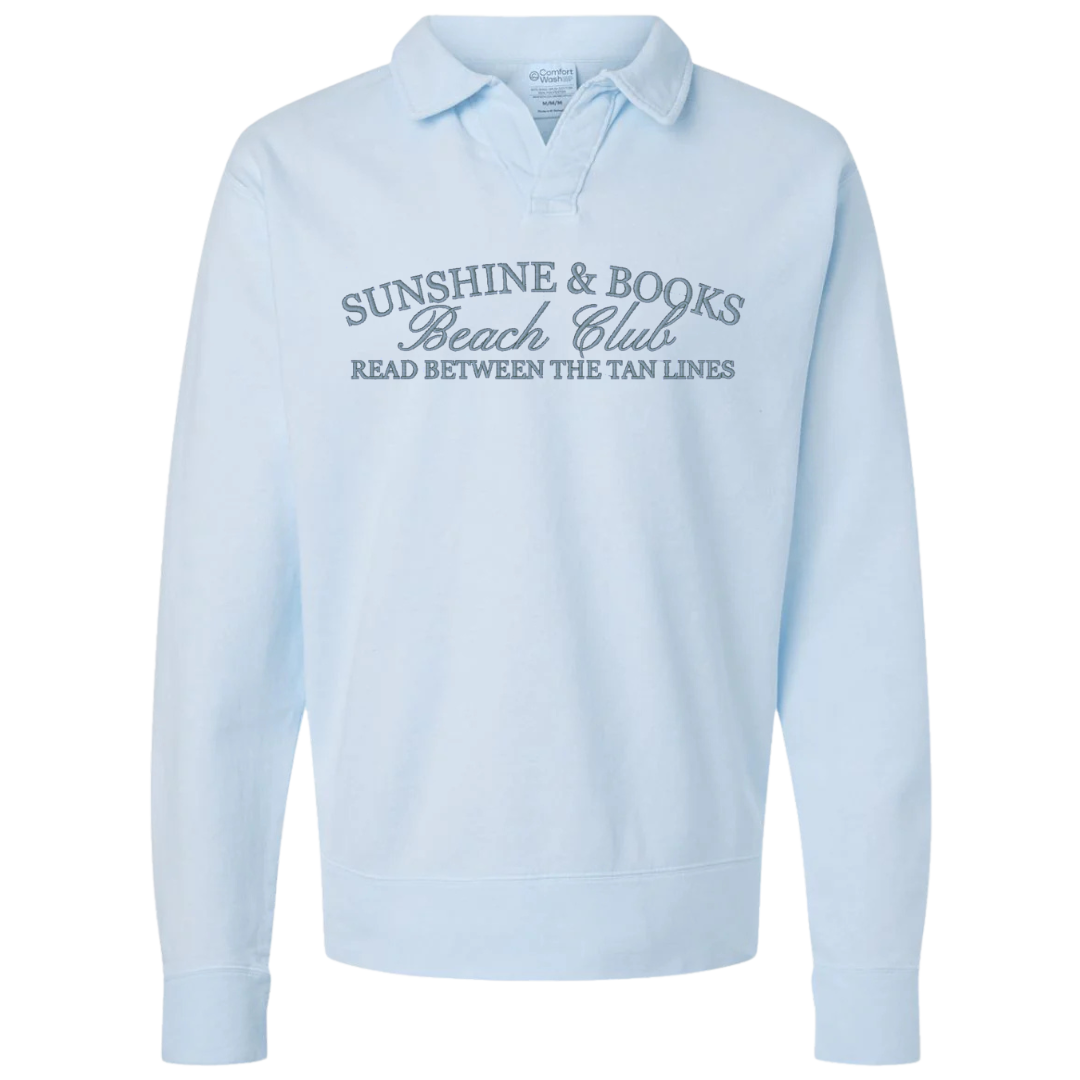 Sunshine & Books Collar Crewneck