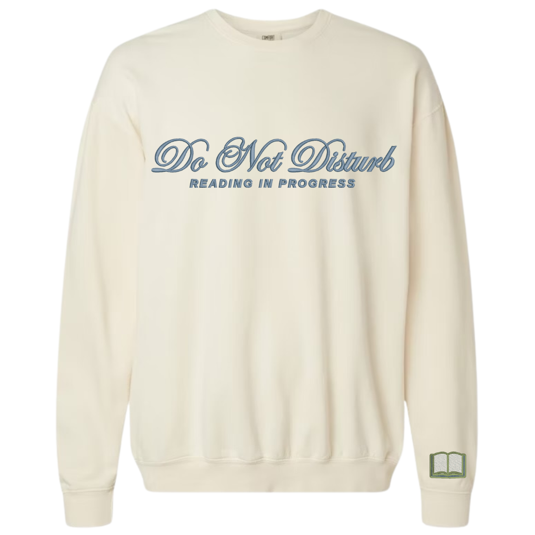 Embroidered Do Not Disturb Crewneck