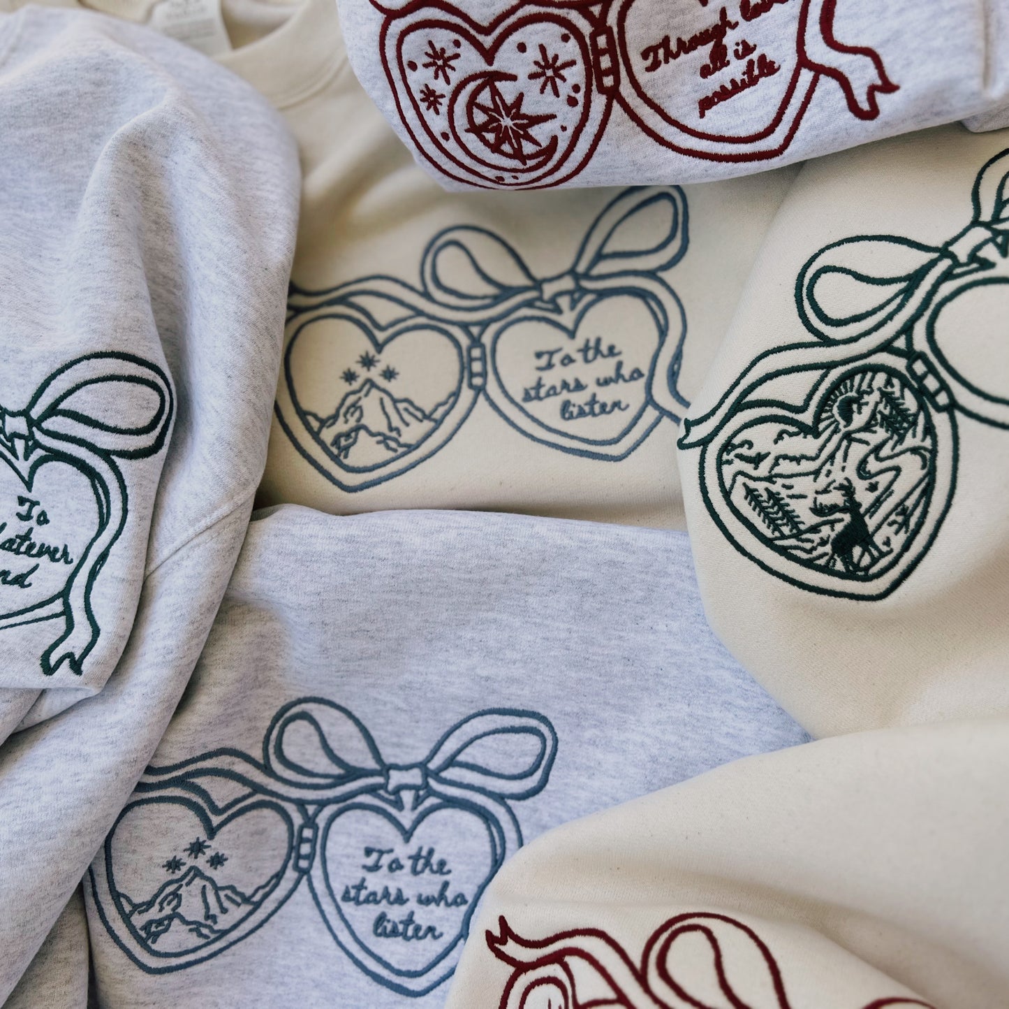 Stars who Listen Locket Crewneck