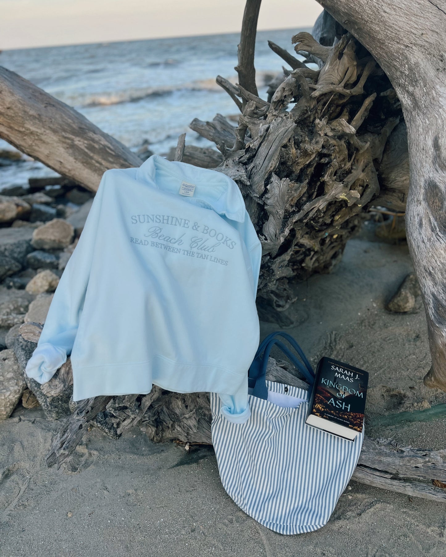 Sunshine & Books Collar Crewneck