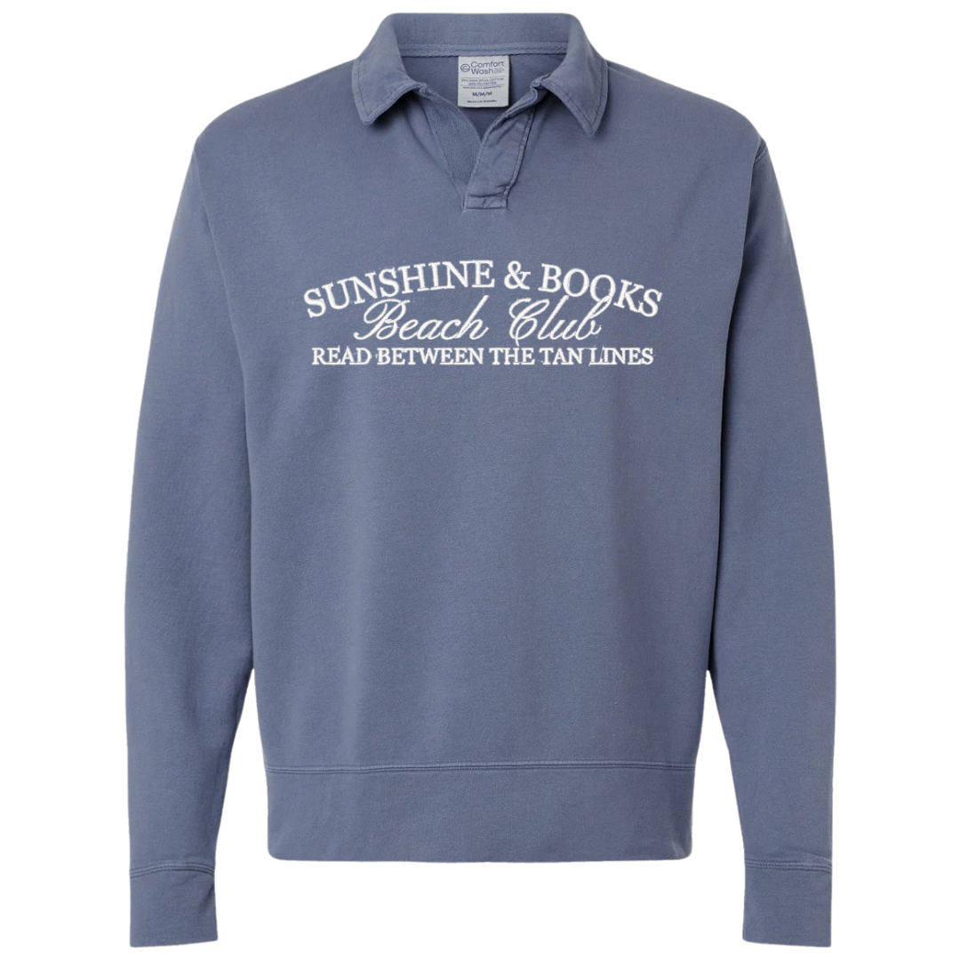 Sunshine & Books Collar Crewneck