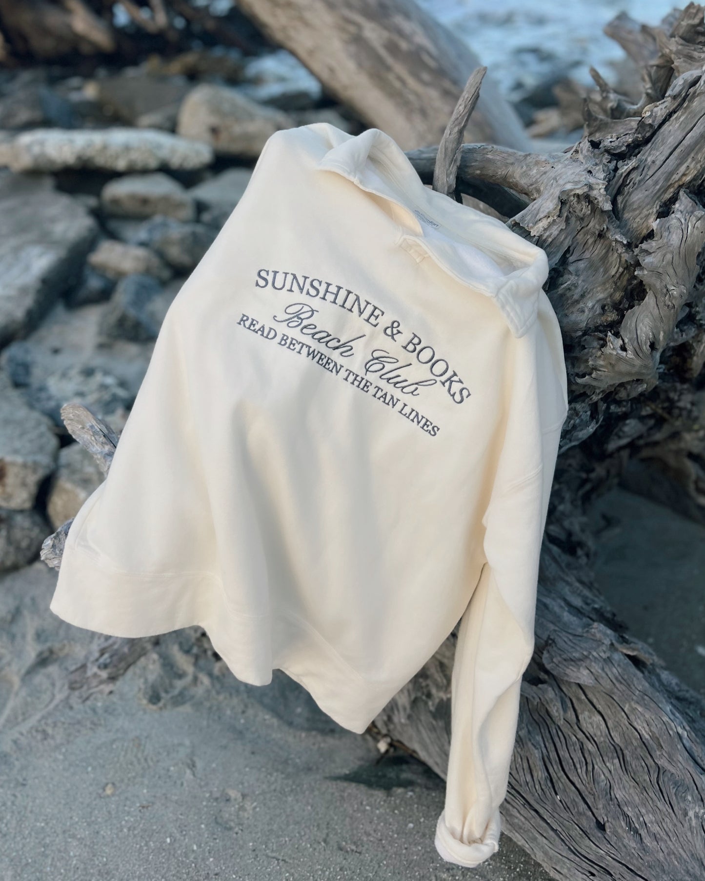Sunshine & Books Collar Crewneck