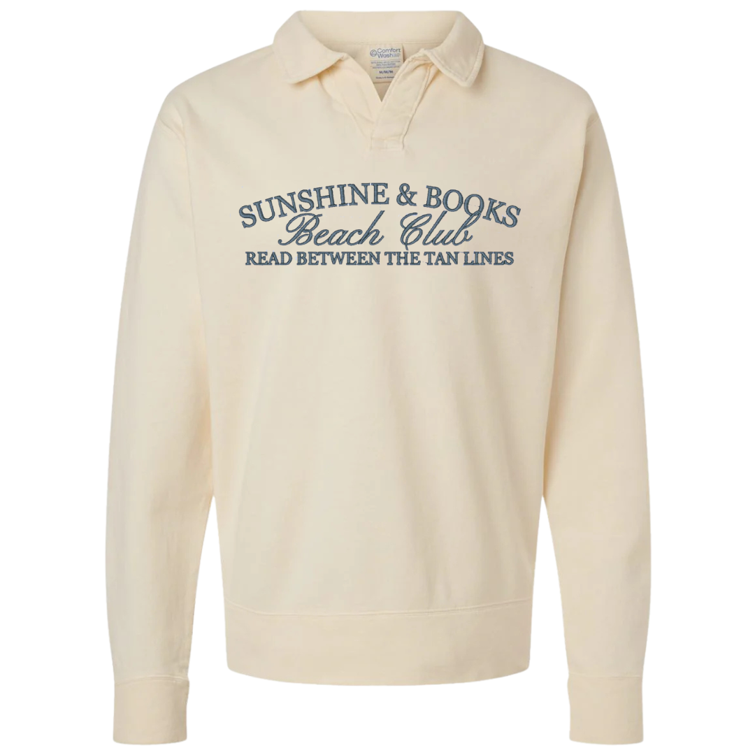 Sunshine & Books Collar Crewneck