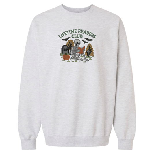 Skeleton Lifetime Readers Club Crewneck