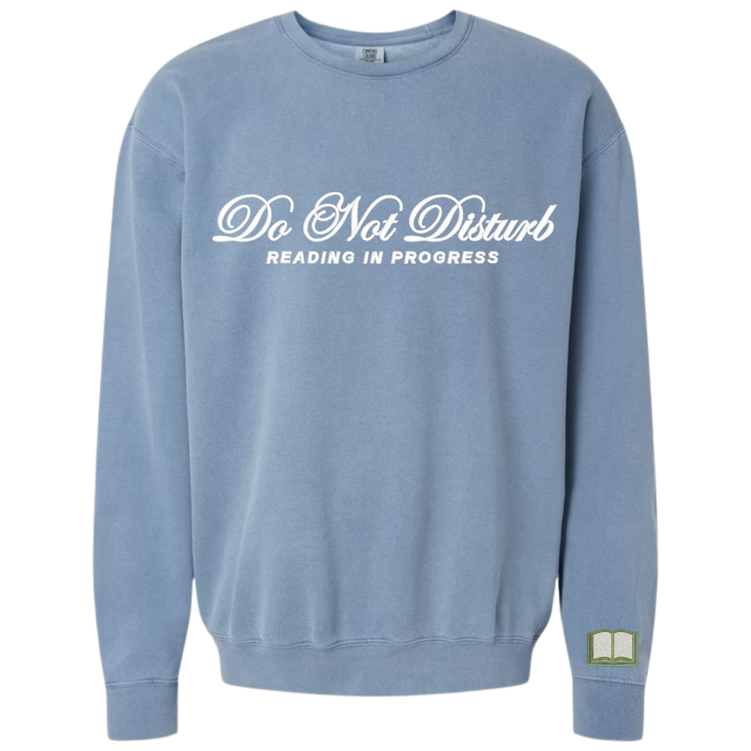 Embroidered Do Not Disturb Crewneck