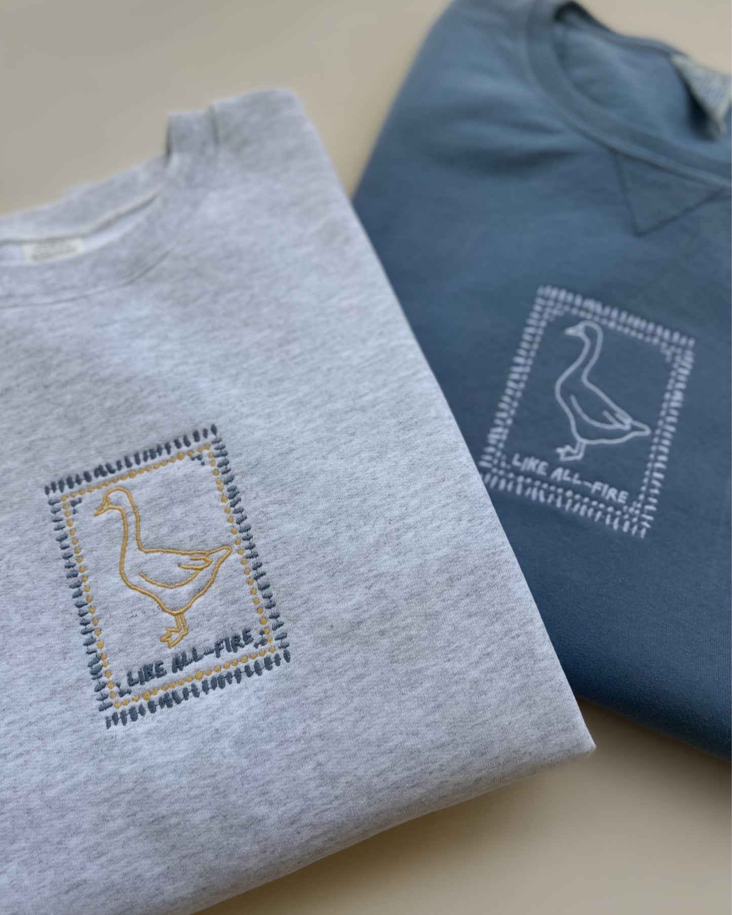 Embroidered Like All-Fire Crewneck
