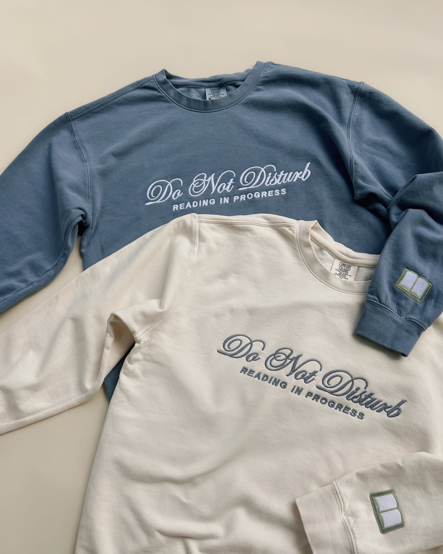 Embroidered Do Not Disturb Crewneck