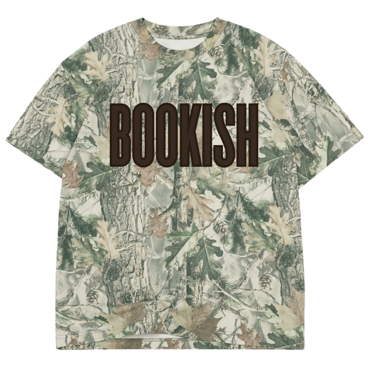 Oversized Bookish Camo Tees