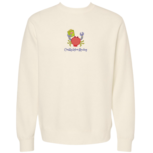 Crabby Before Reading Crewneck