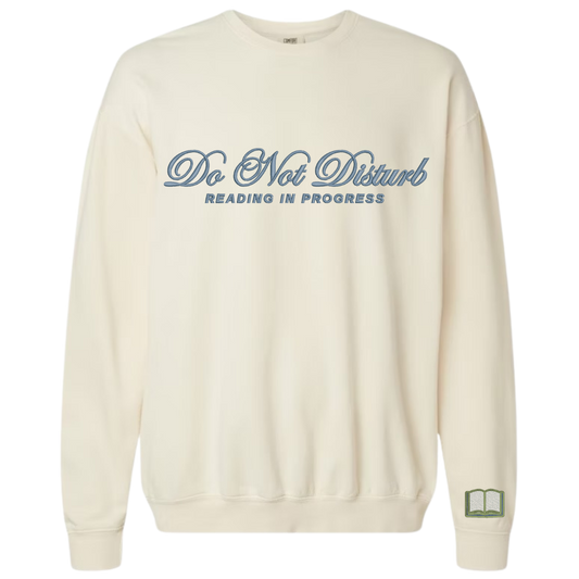 Embroidered Do Not Disturb Crewneck