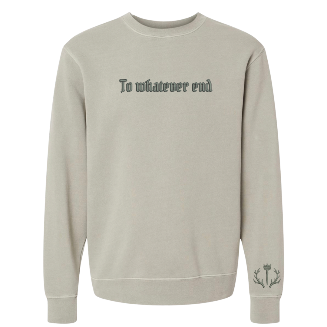 To Whatever End Literary Lines Crewneck