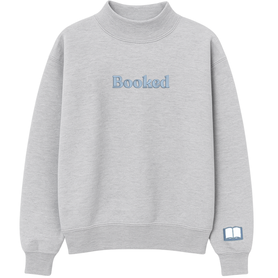 Booked Mock-neck Crewneck