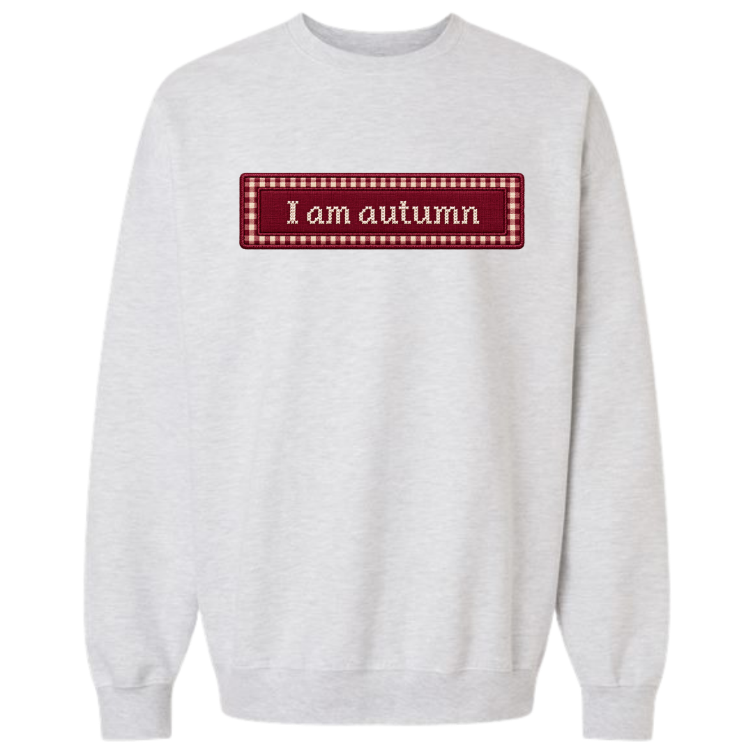 Appliqué I am an autumn crewneck