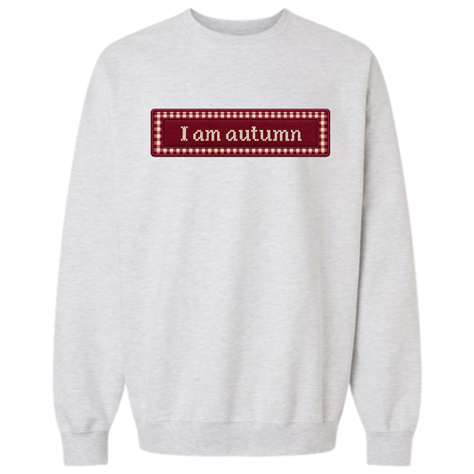 Appliqué I am an autumn crewneck