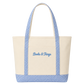 Books & Things Gingham Tote