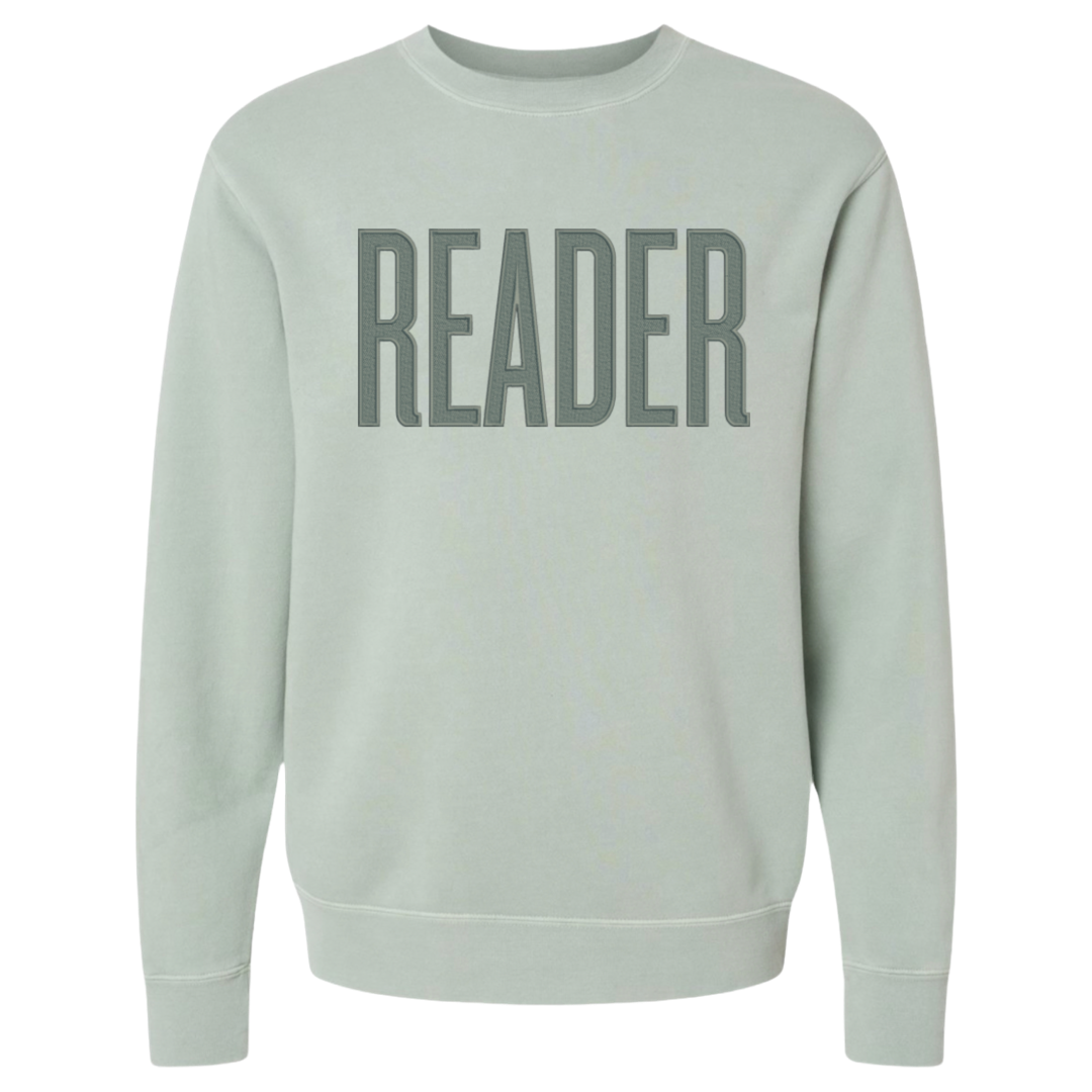 Embroidered Reader Crewneck