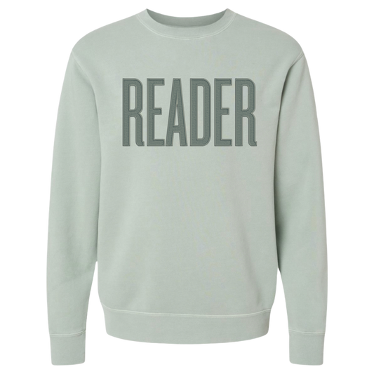 Embroidered Reader Crewneck