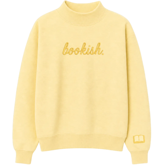 Bookish Mock Neck Crewneck