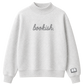 Embroidered Bookish Mock Neck Crewneck