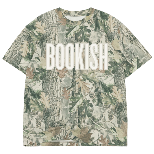Oversized Bookish Camo Tees