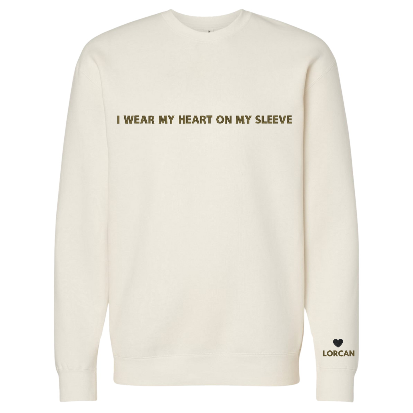 Maas Heart On My Sleeve Crewnecks