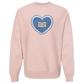 Appliqué Heart Books Crewneck
