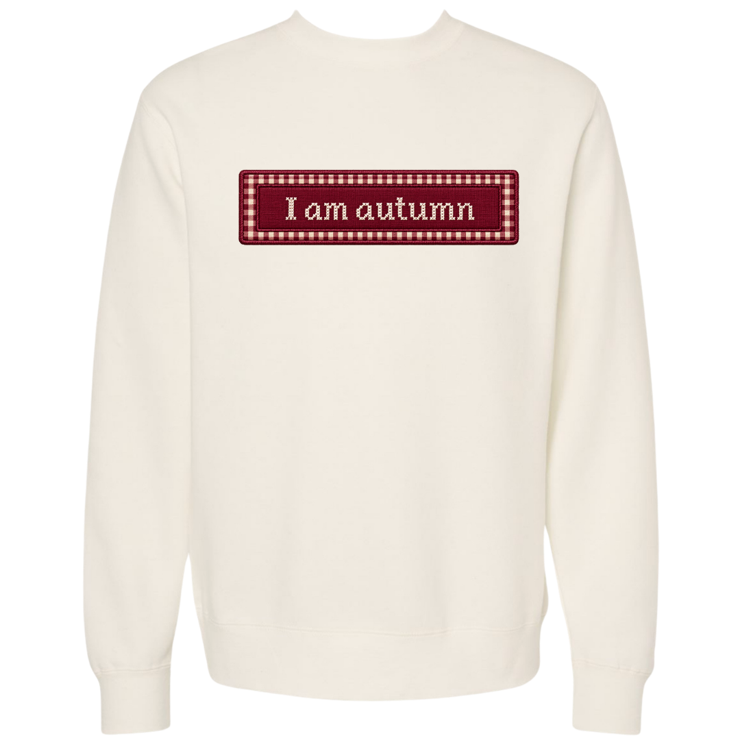 Appliqué I am an autumn crewneck