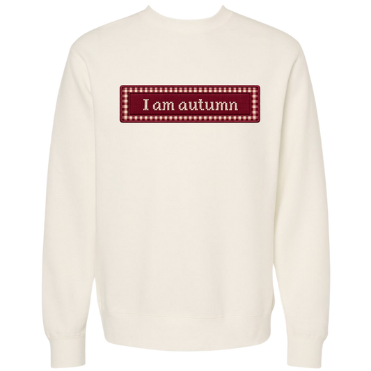 Appliqué I am an autumn crewneck