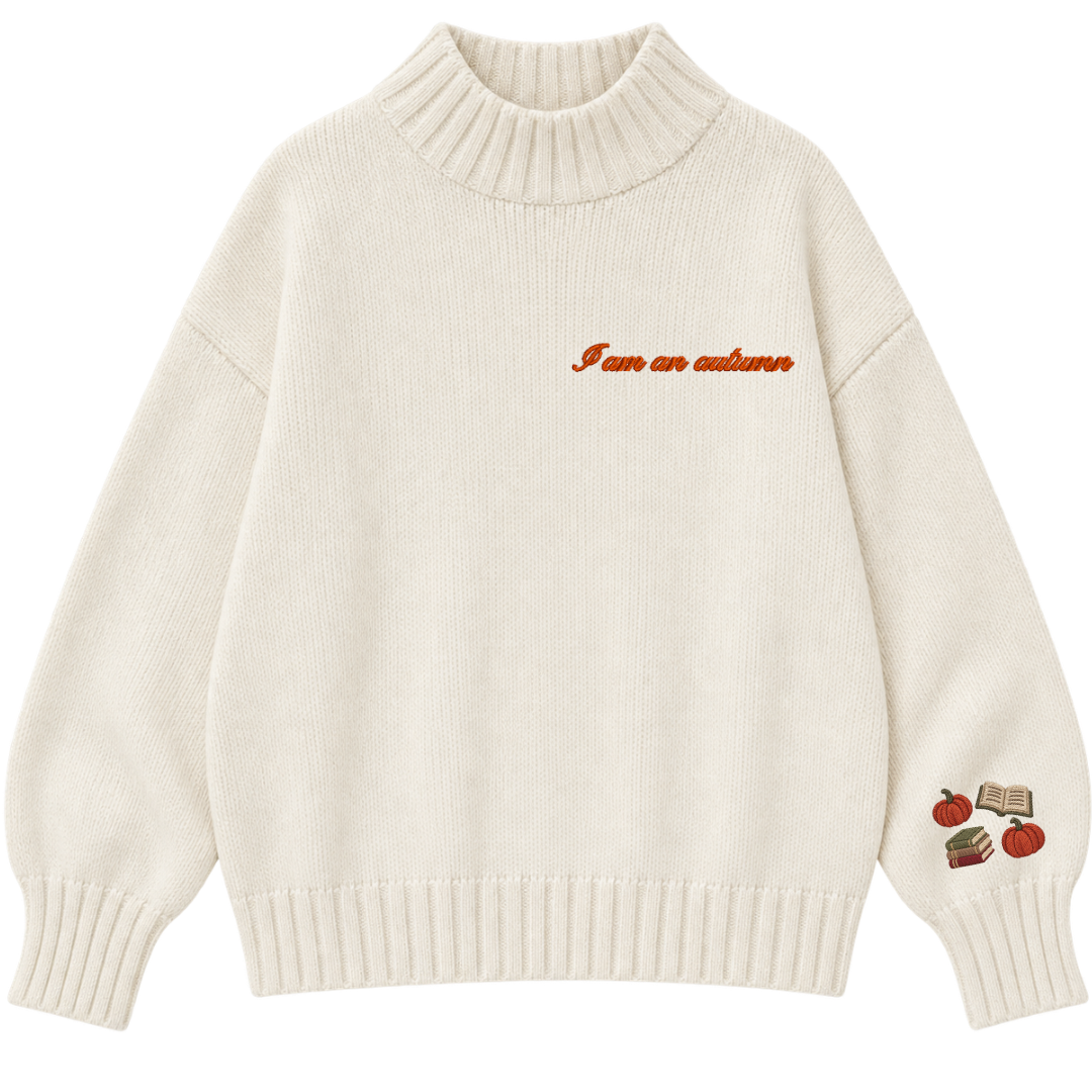Rollneck Sweater I am an Autumn