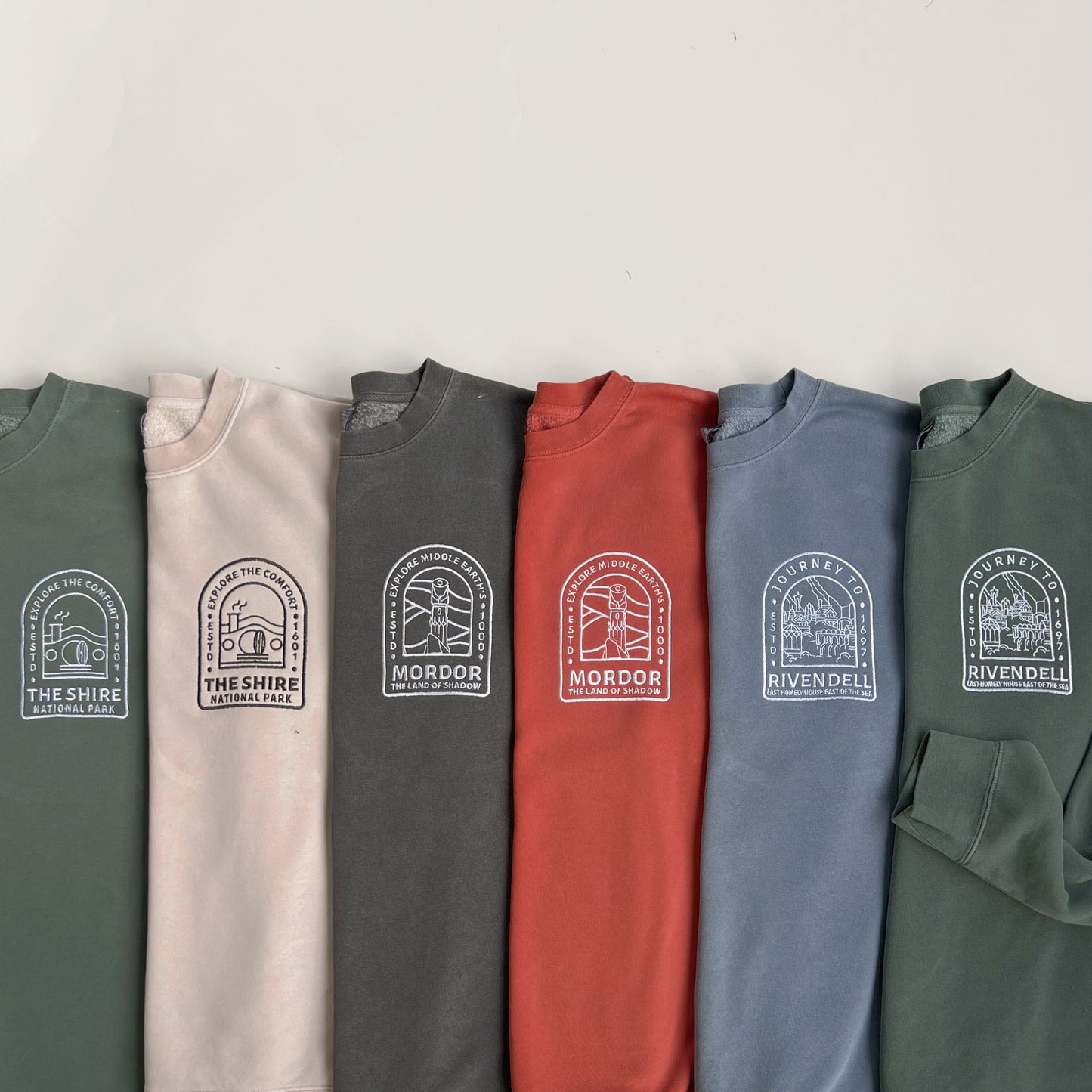 The Shire Location Crewnecks