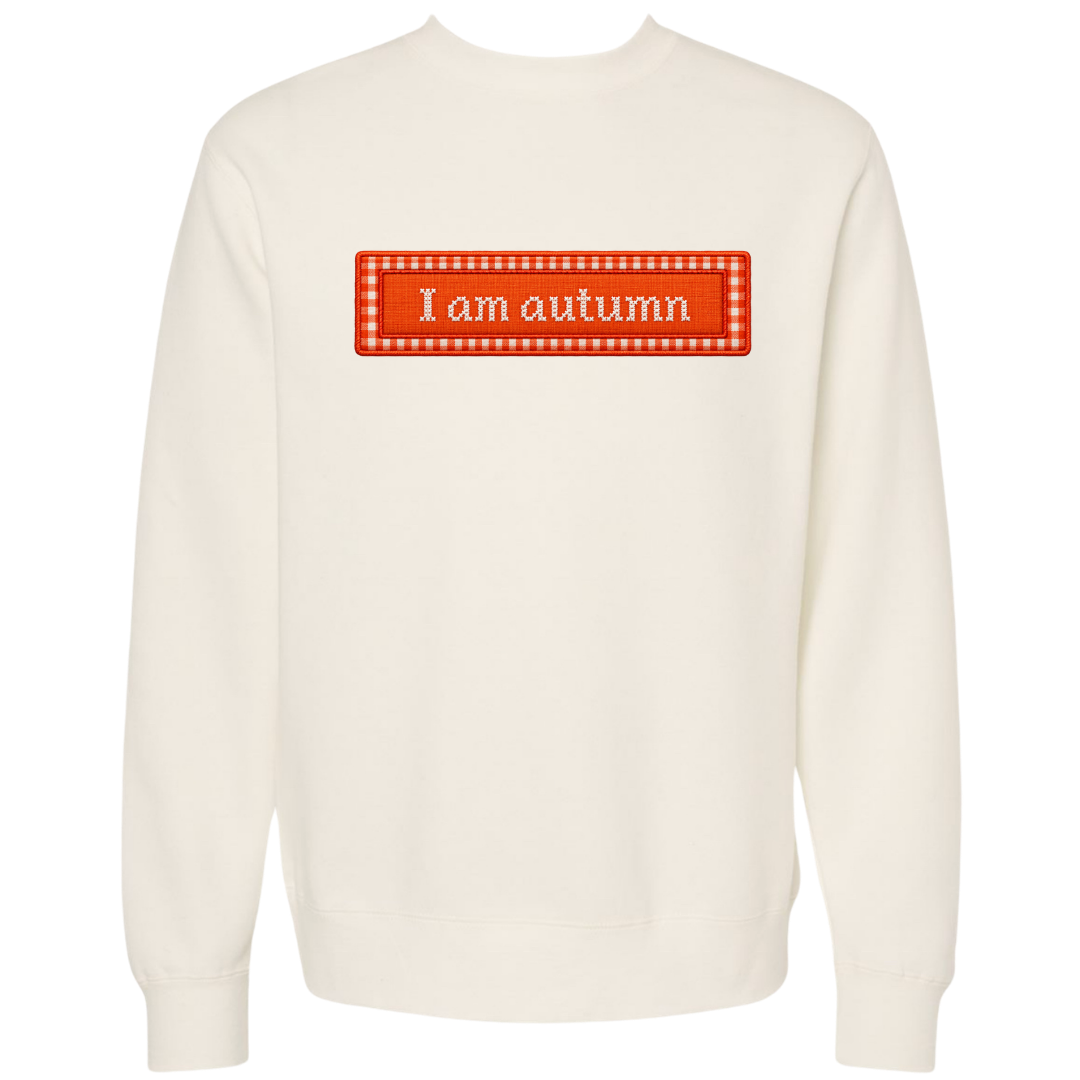 Appliqué I am an autumn crewneck