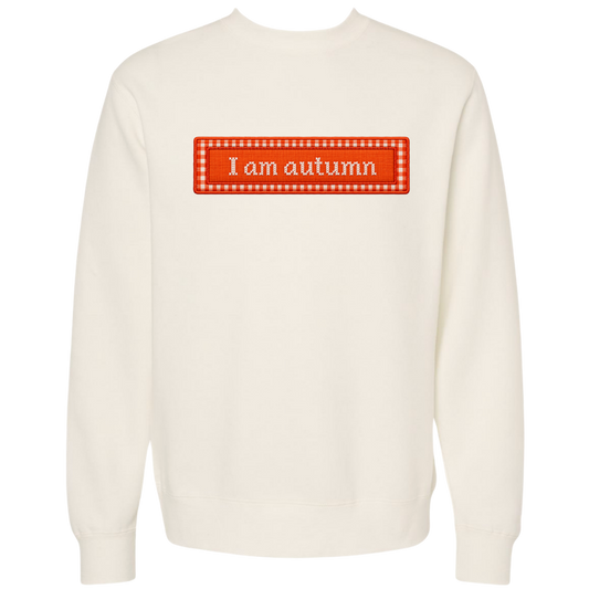 Appliqué I am an autumn crewneck