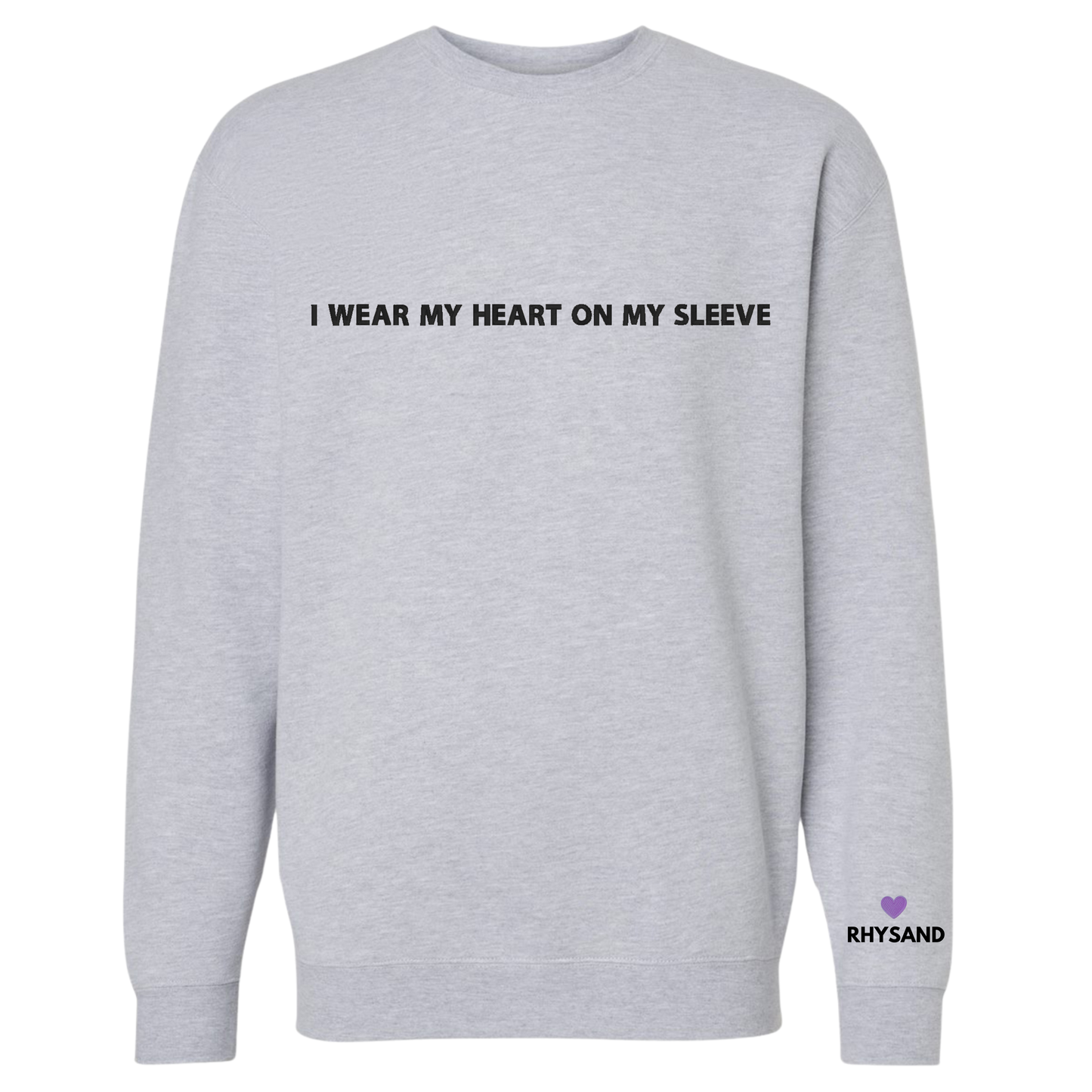 Maas Heart On My Sleeve Crewnecks