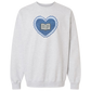 Appliqué Heart Books Crewneck