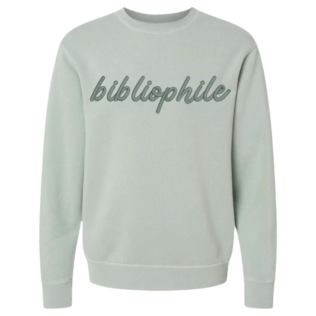 Embroidered Bibliophile Crewneck