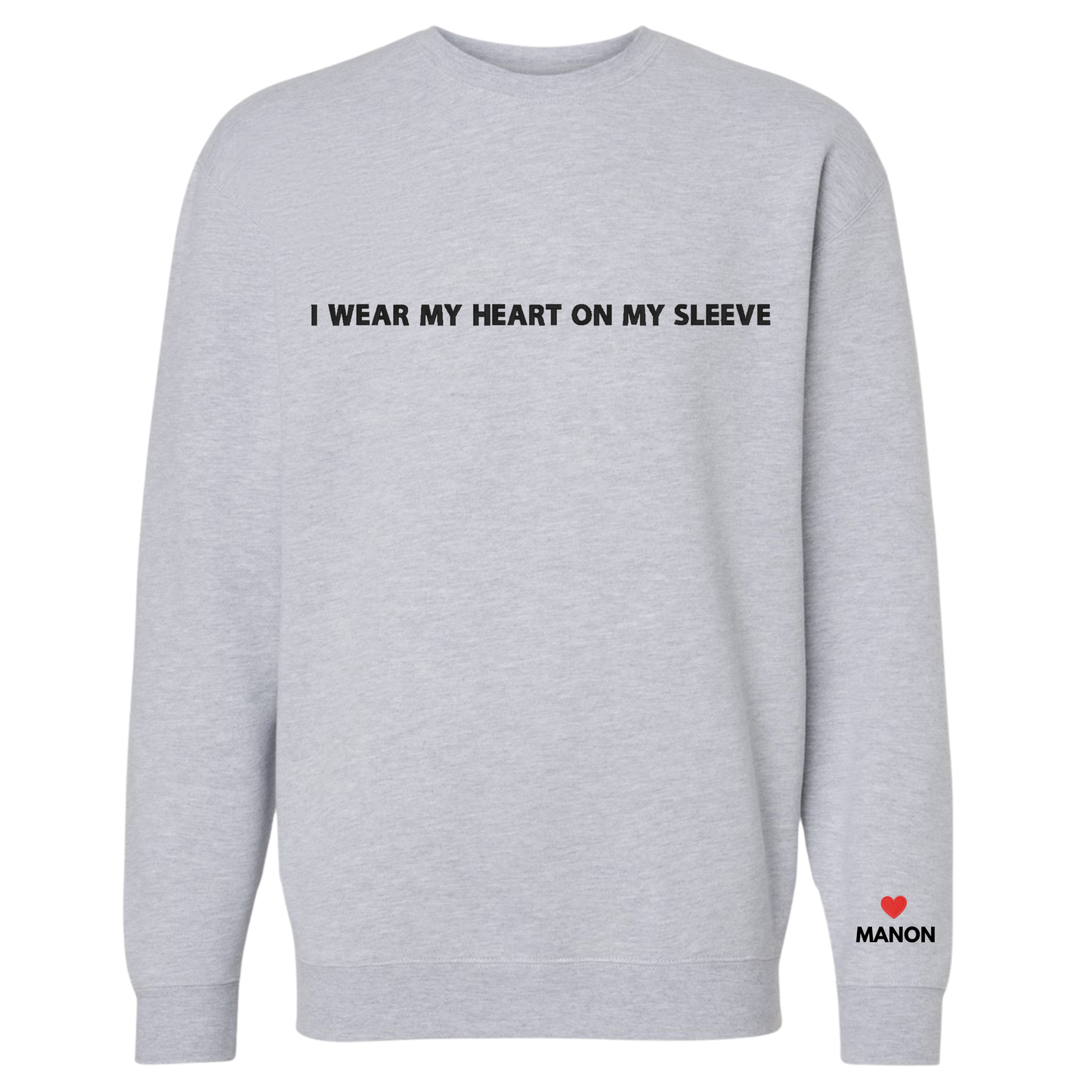 Maas Heart On My Sleeve Crewnecks