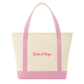 Books & Things Gingham Tote
