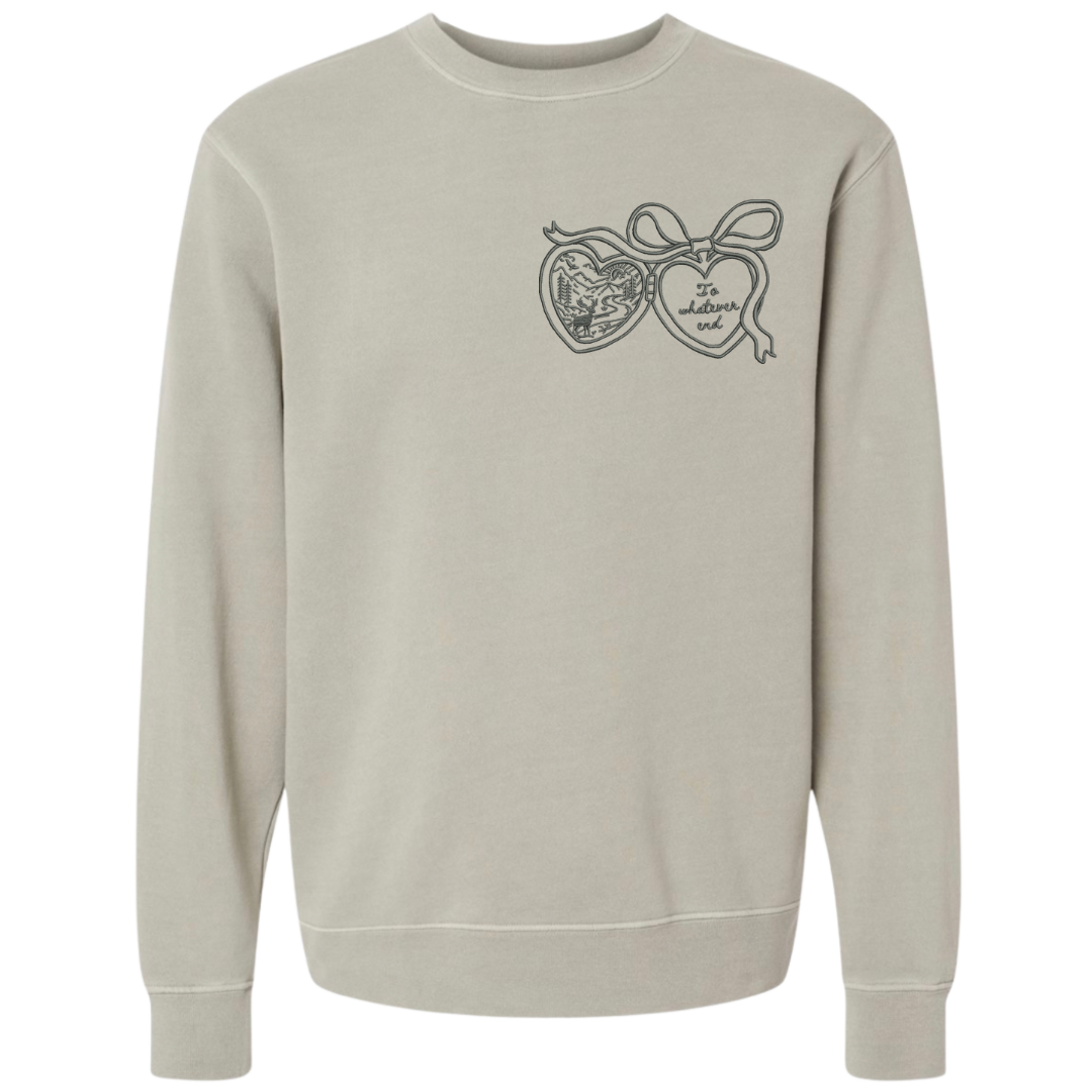 To Whatever End Locket Crewneck