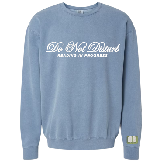 Embroidered Do Not Disturb Crewneck