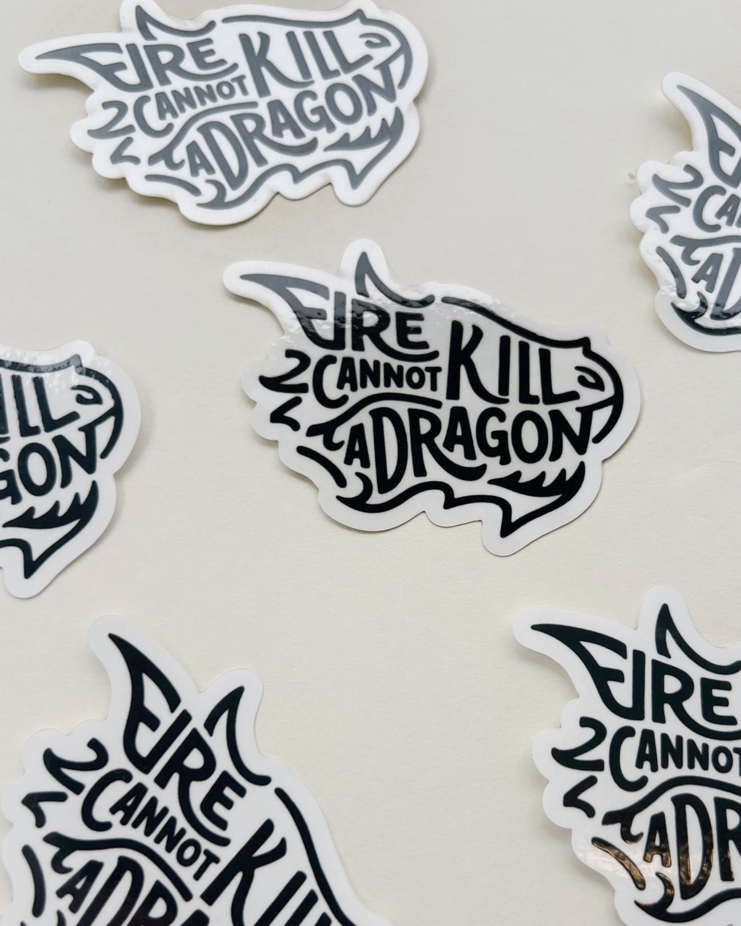 Fire cannot kill a dragon Sticker