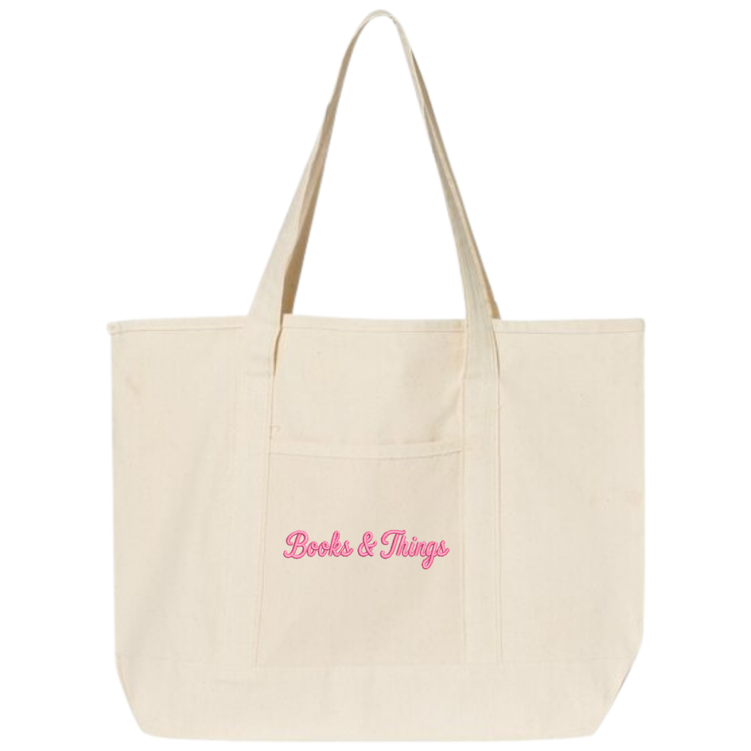 Books & Things Oversized Tote