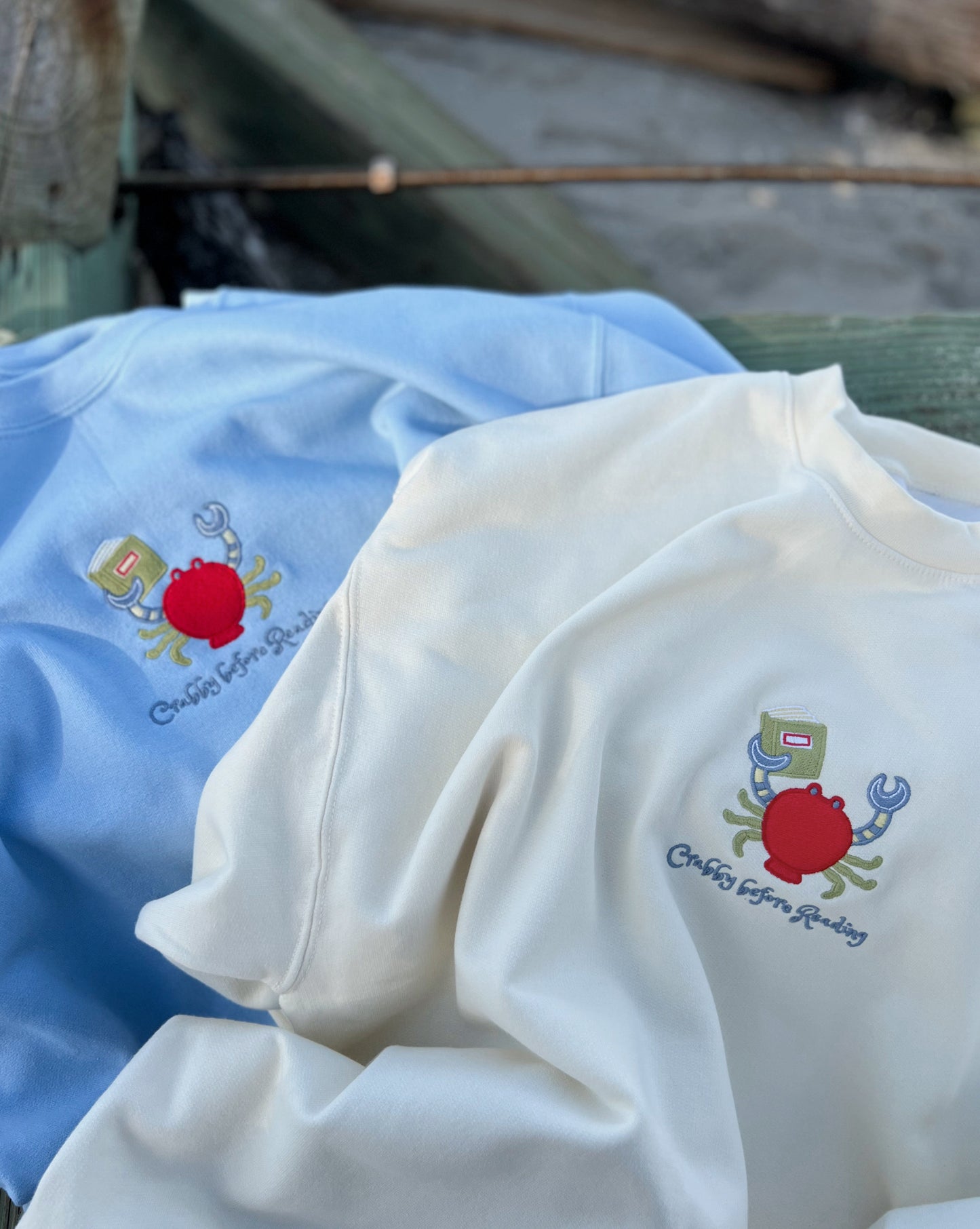 Crabby Before Reading Crewneck