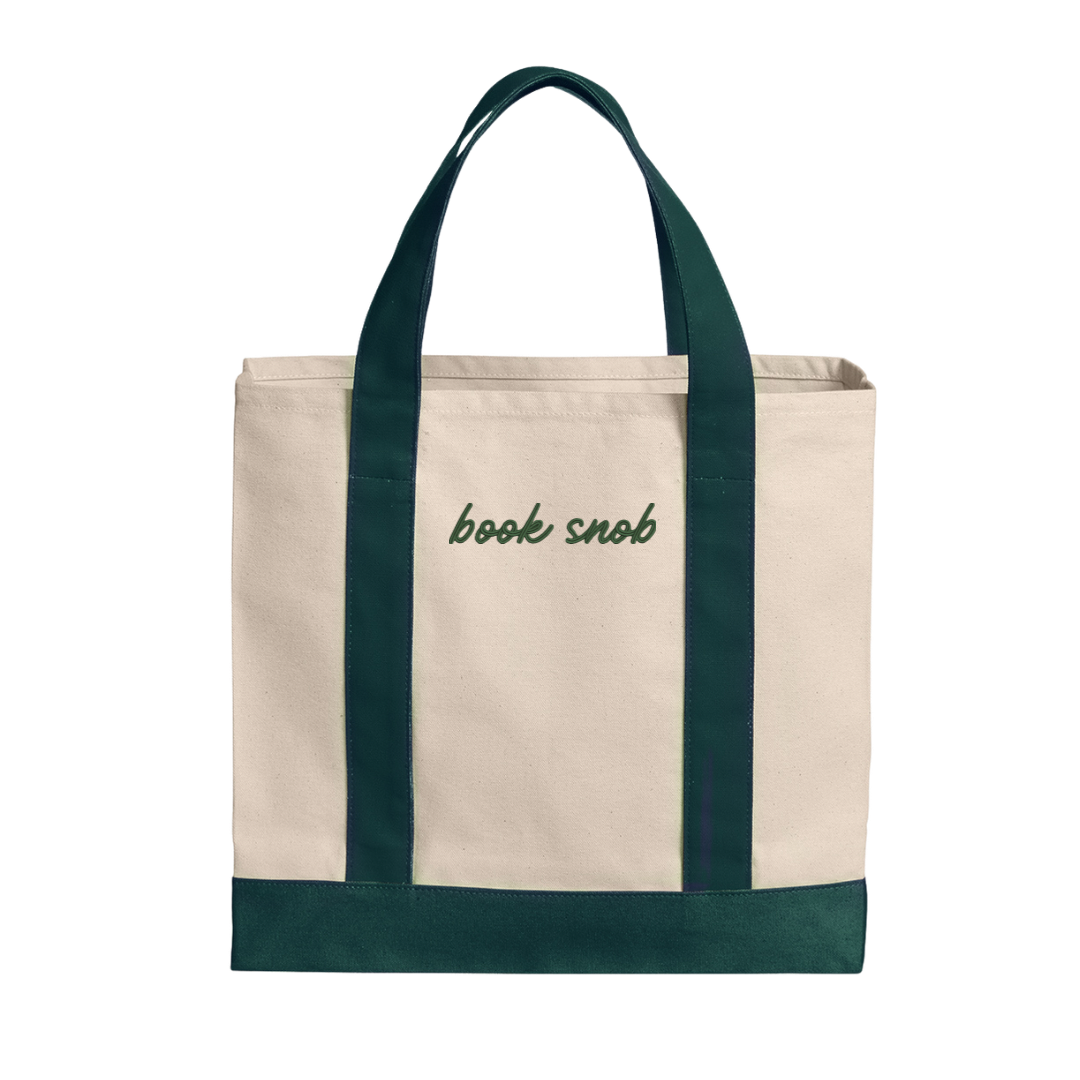 Medium Canvas Tote- Book Snob