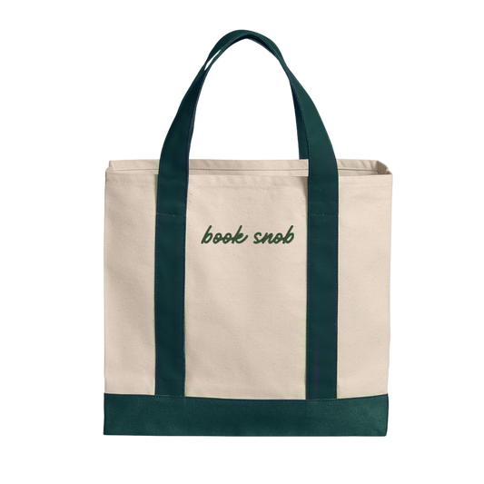 Medium Canvas Tote- Book Snob