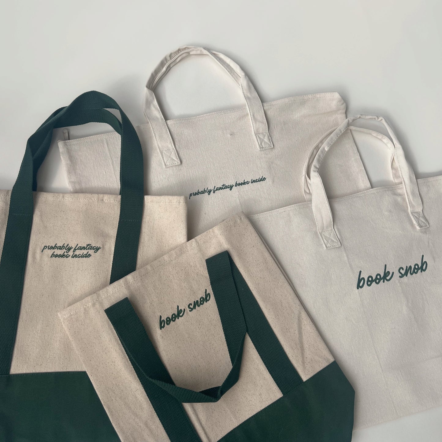 Medium Canvas Tote- Book Snob