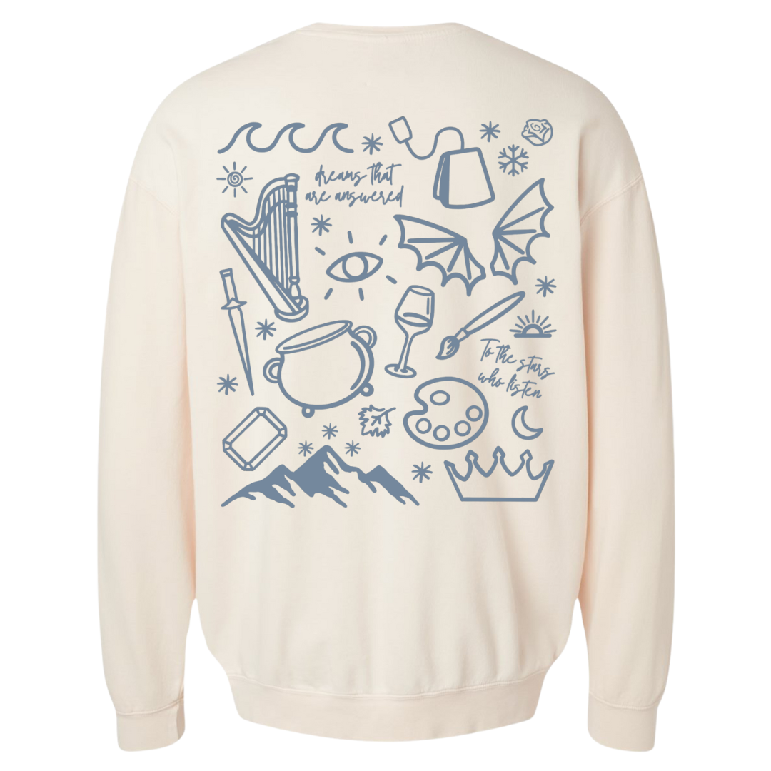 Printed ACOTAR Doodles Crewneck