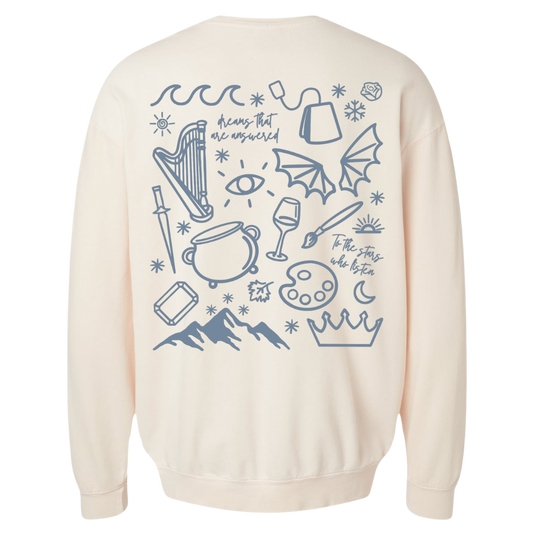 Printed ACOTAR Doodles Crewneck