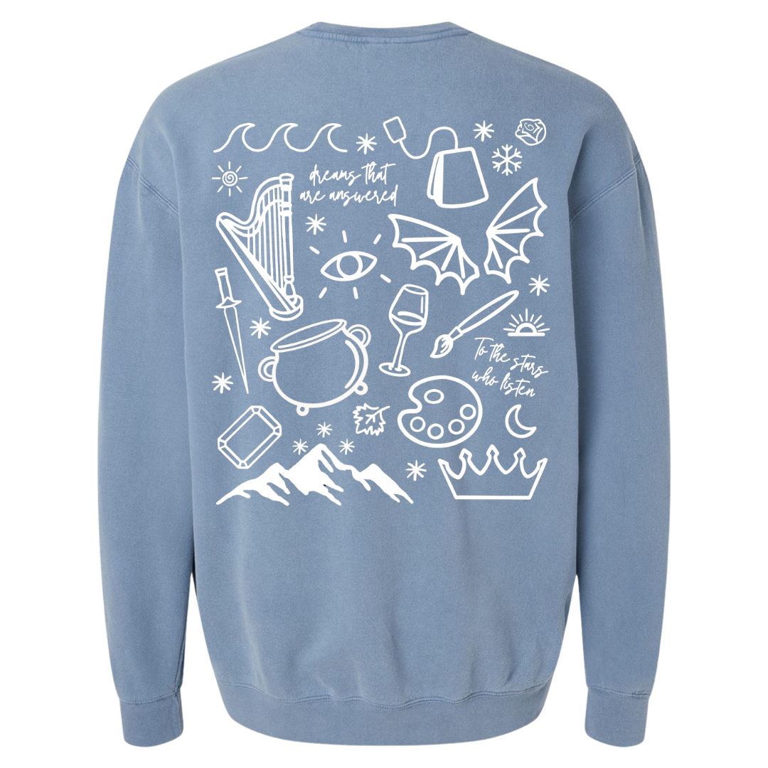 Printed ACOTAR Doodles Crewneck