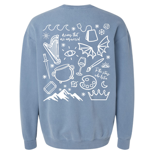 Printed ACOTAR Doodles Crewneck